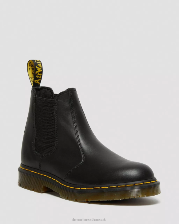 Black Industrial Full Grain Women Footwear Dr. Martens 2976 Slip Resistant Leather Chelsea Boots 242Z385