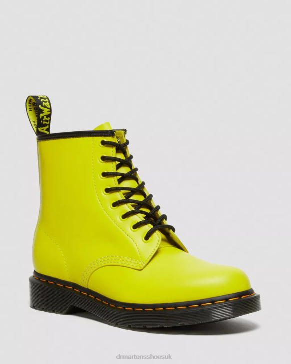 Yellow Smooth Women Footwear Dr. Martens 1460 Smooth Leather Lace Up Boots 242Z126